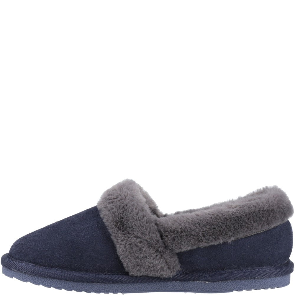 Hush Puppies Ariel Womens Full Slippers Navy