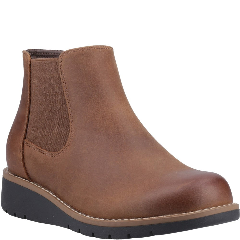 Hush Puppies Leonie Ankle Boots Womens Chelsea Boots Brown