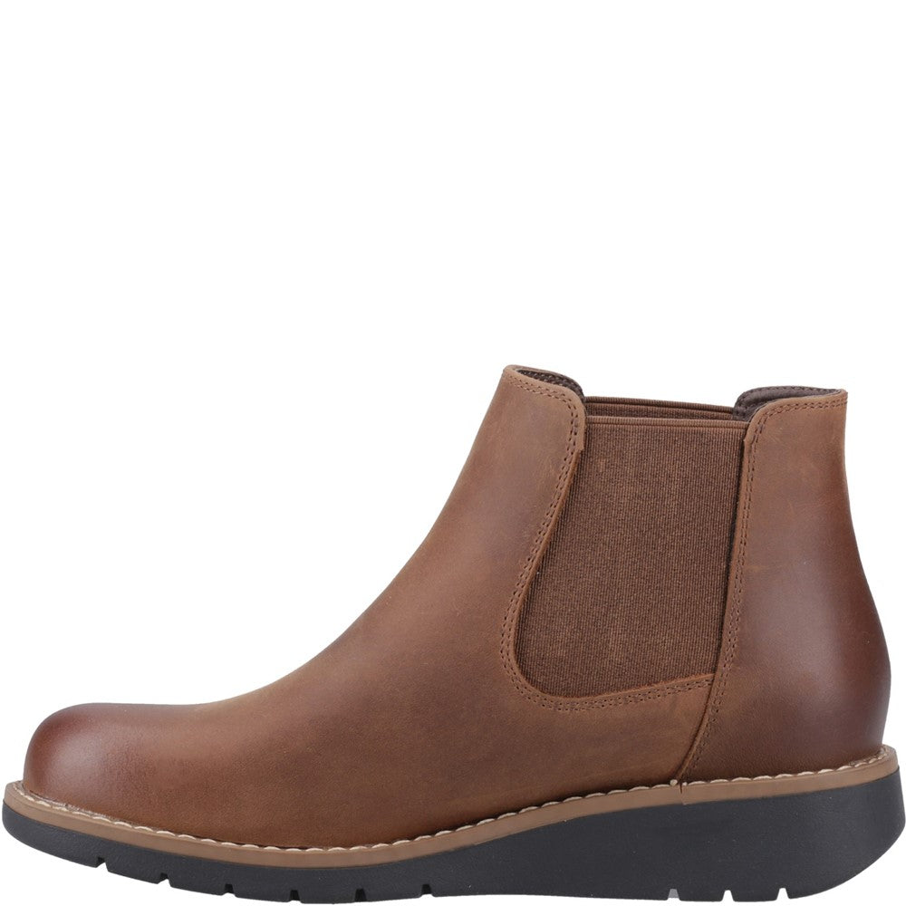 Hush Puppies Leonie Ankle Boots Womens Chelsea Boots Brown