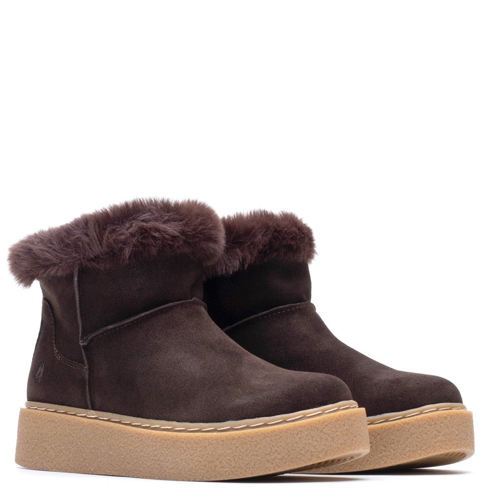Hush Puppies Becca Ankle Boots Womens Ankle Boots Chocolate