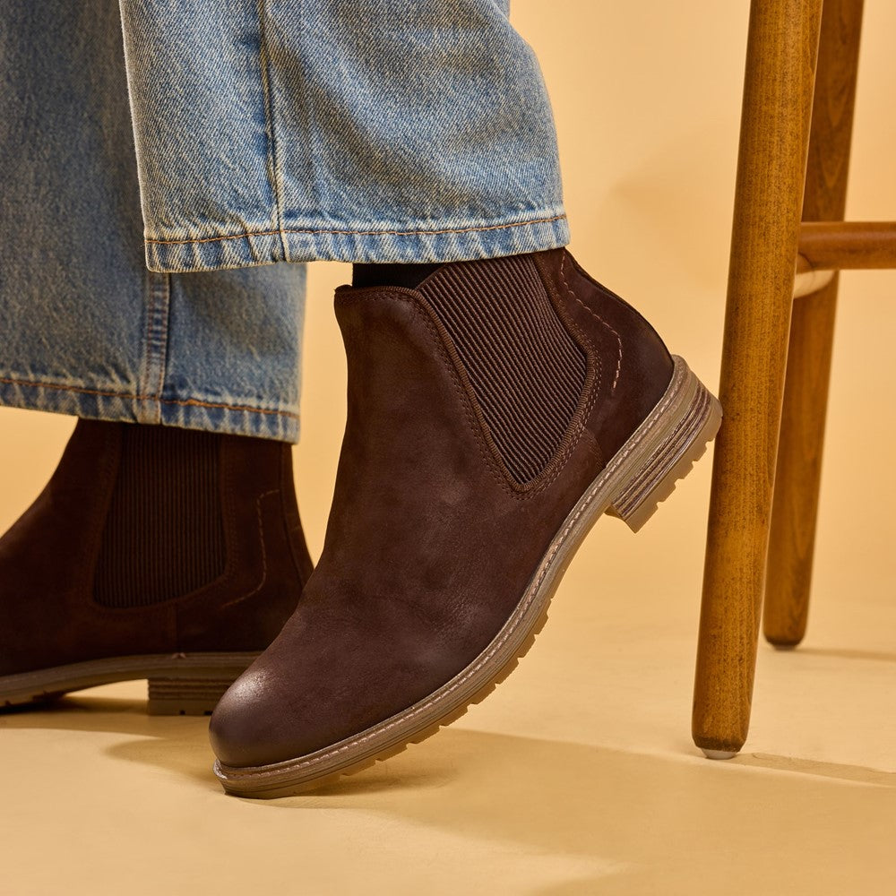 Hush Puppies Russell Boots Mens Chelsea Boots Brown