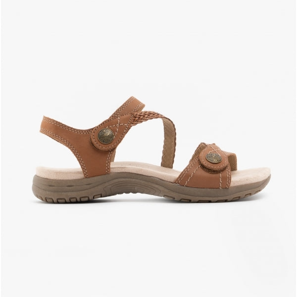 Free Spirit MALIBU Womens Ankle Strap Sandals Walnut