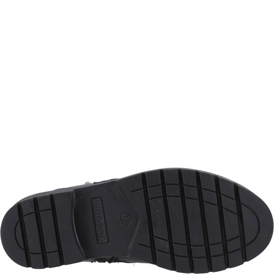 Hush Puppies Liana Zip Boot Snr Unisex Kids School Boots Black