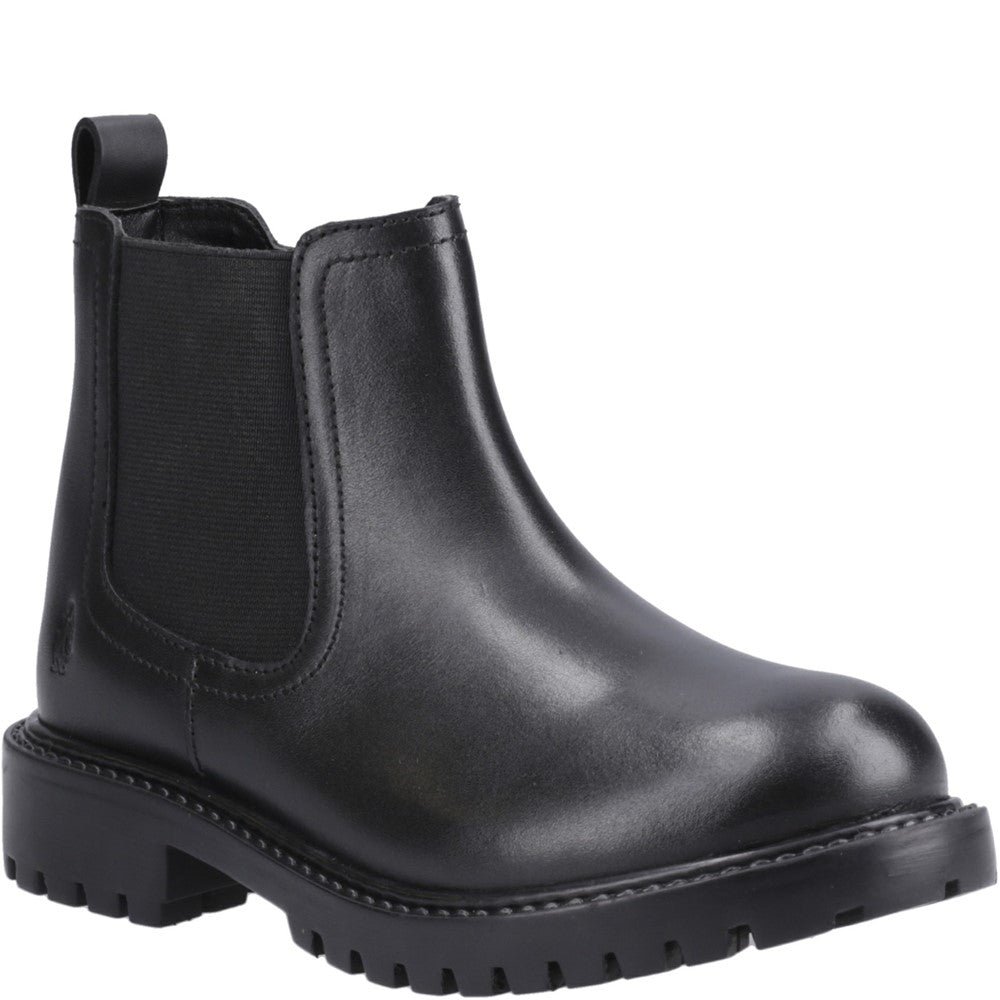 Hush Puppies Ariella Chelsea Boot Jnr Unisex Kids School Boots Black