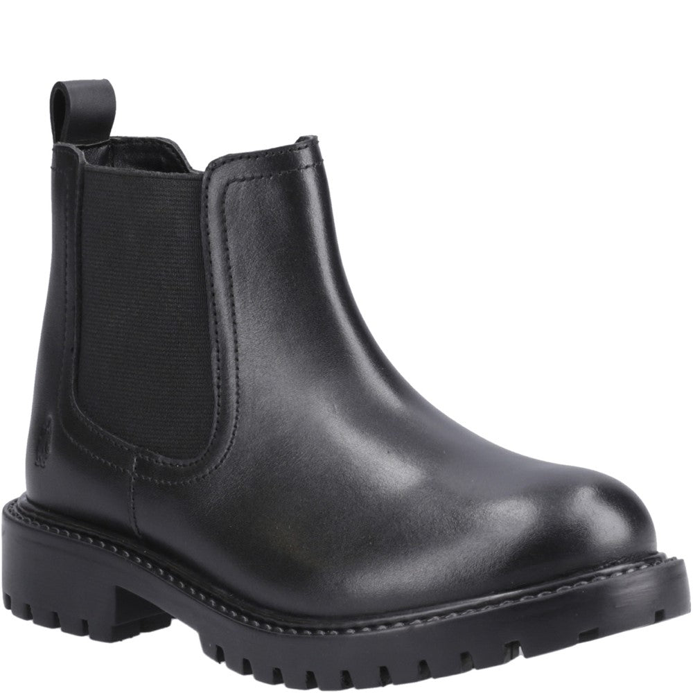 Hush Puppies Ariella Chelsea Boot Snr Unisex Kids School Boots Black