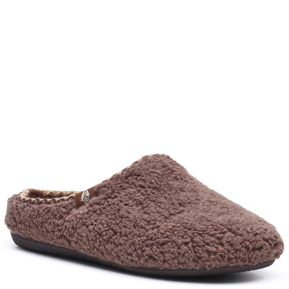 Hush Puppies Good Teddy Womens Mules Chocolate