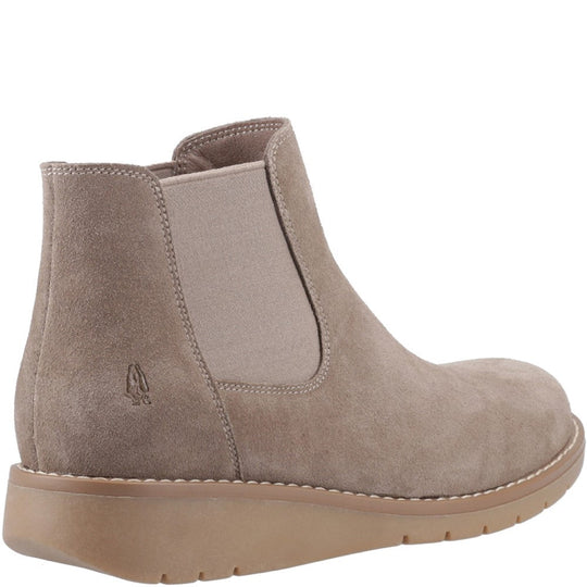 Hush Puppies Leonie Suede Boot Womens Ankle Boots Taupe