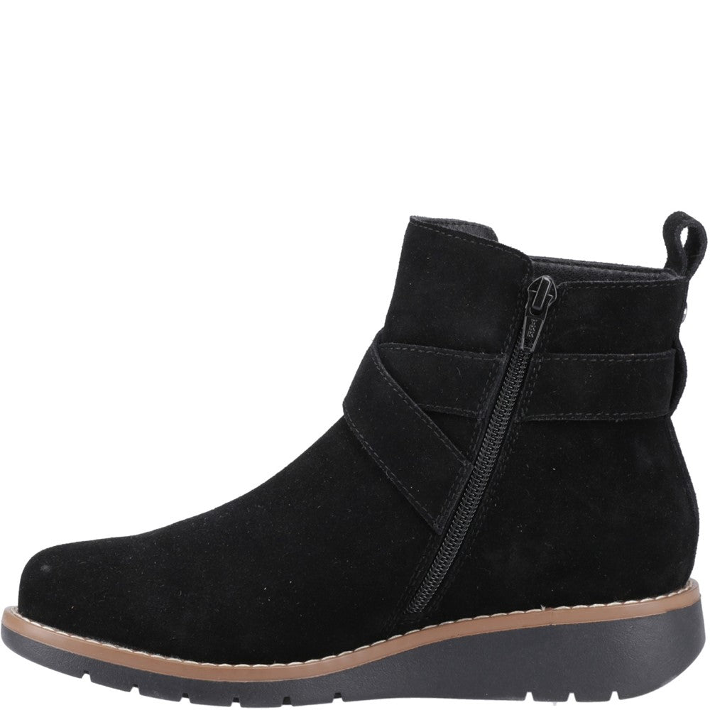 Hush Puppies Lyra Buckle Boot Womens Ankle Boots Black
