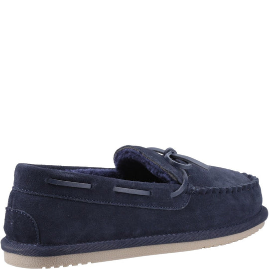 Hush Puppies Abraham Mens Moccasins Navy