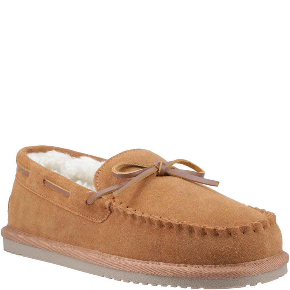Hush Puppies Abraham Mens Moccasins Tan