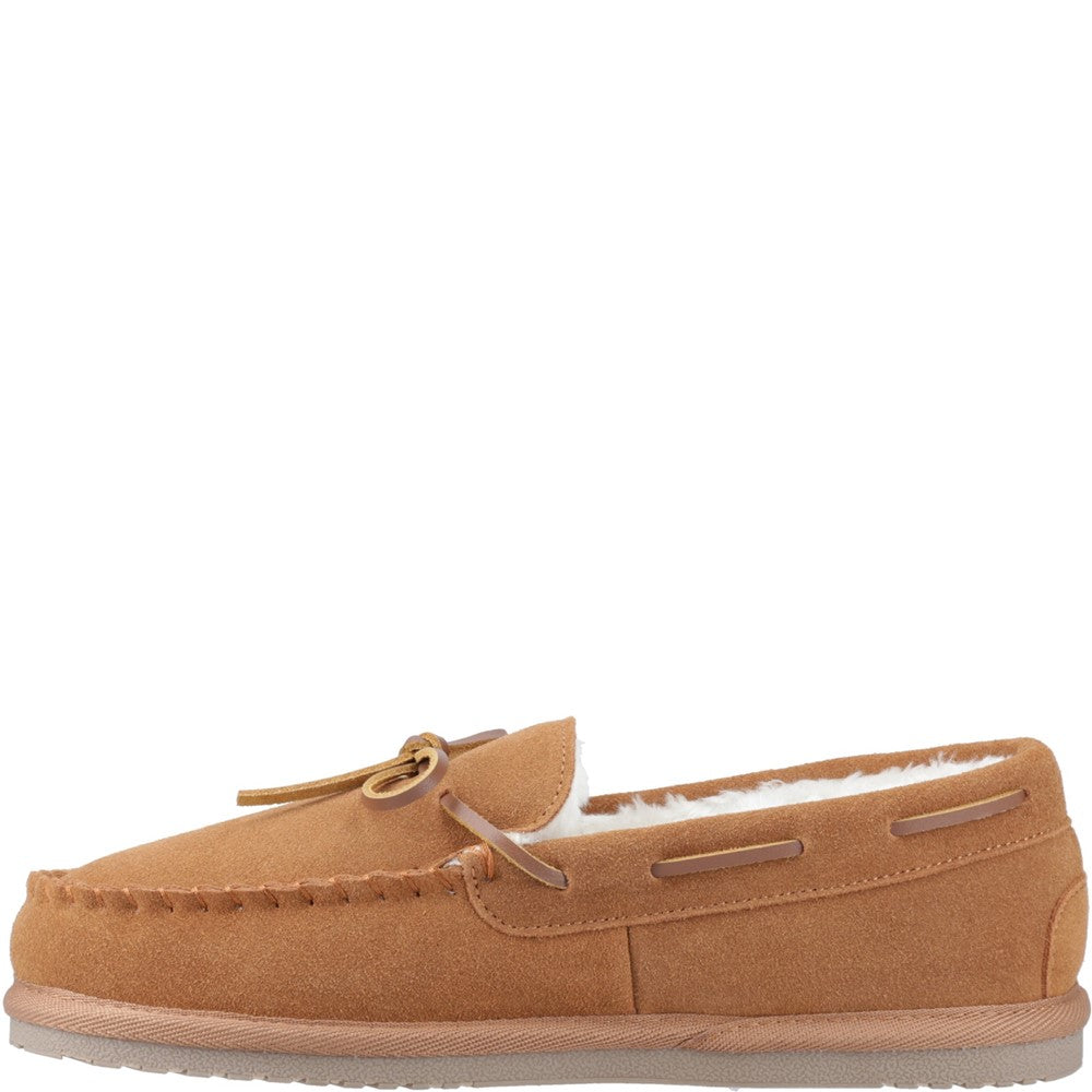 Hush Puppies Abraham Mens Moccasins Tan
