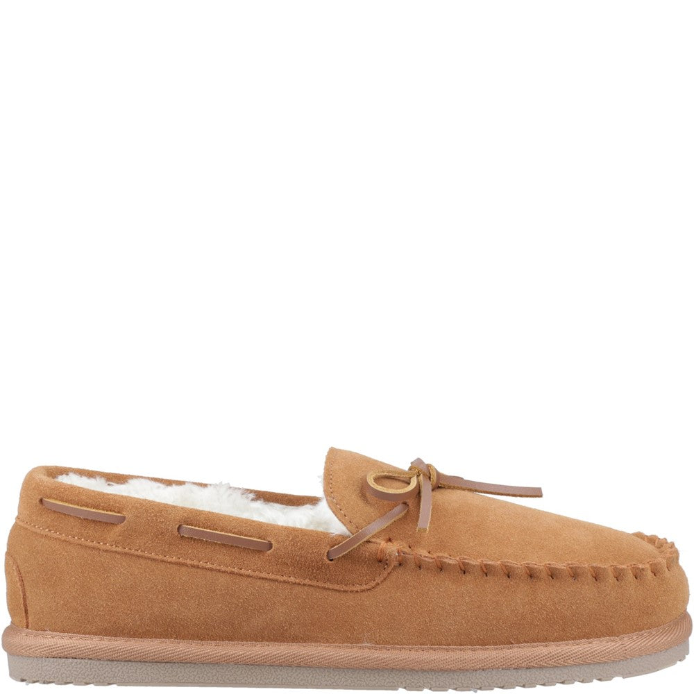 Hush Puppies Abraham Mens Moccasins Tan