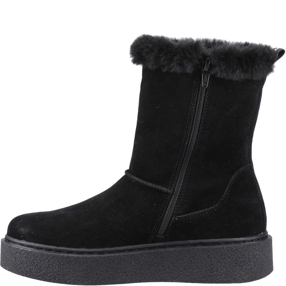 Hush Puppies Becca Mid Boot Womens Mid Calf Boots Black
