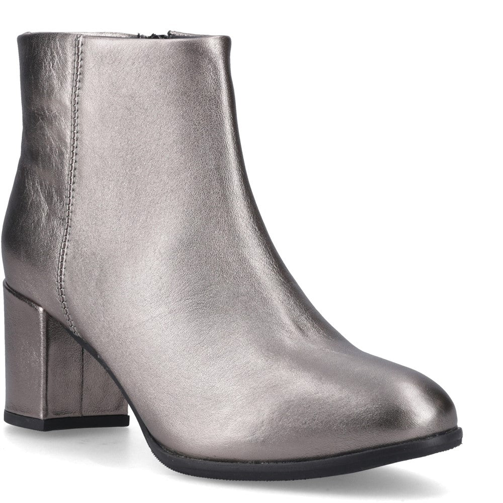 Hush Puppies Claridy Boot Womens Ankle Boots Metallic