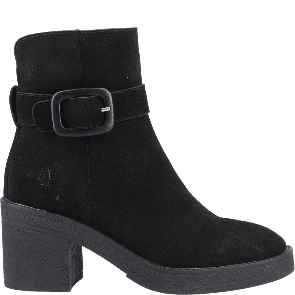Hush Puppies Fearne Buckle Boot Womens Ankle Boots Black