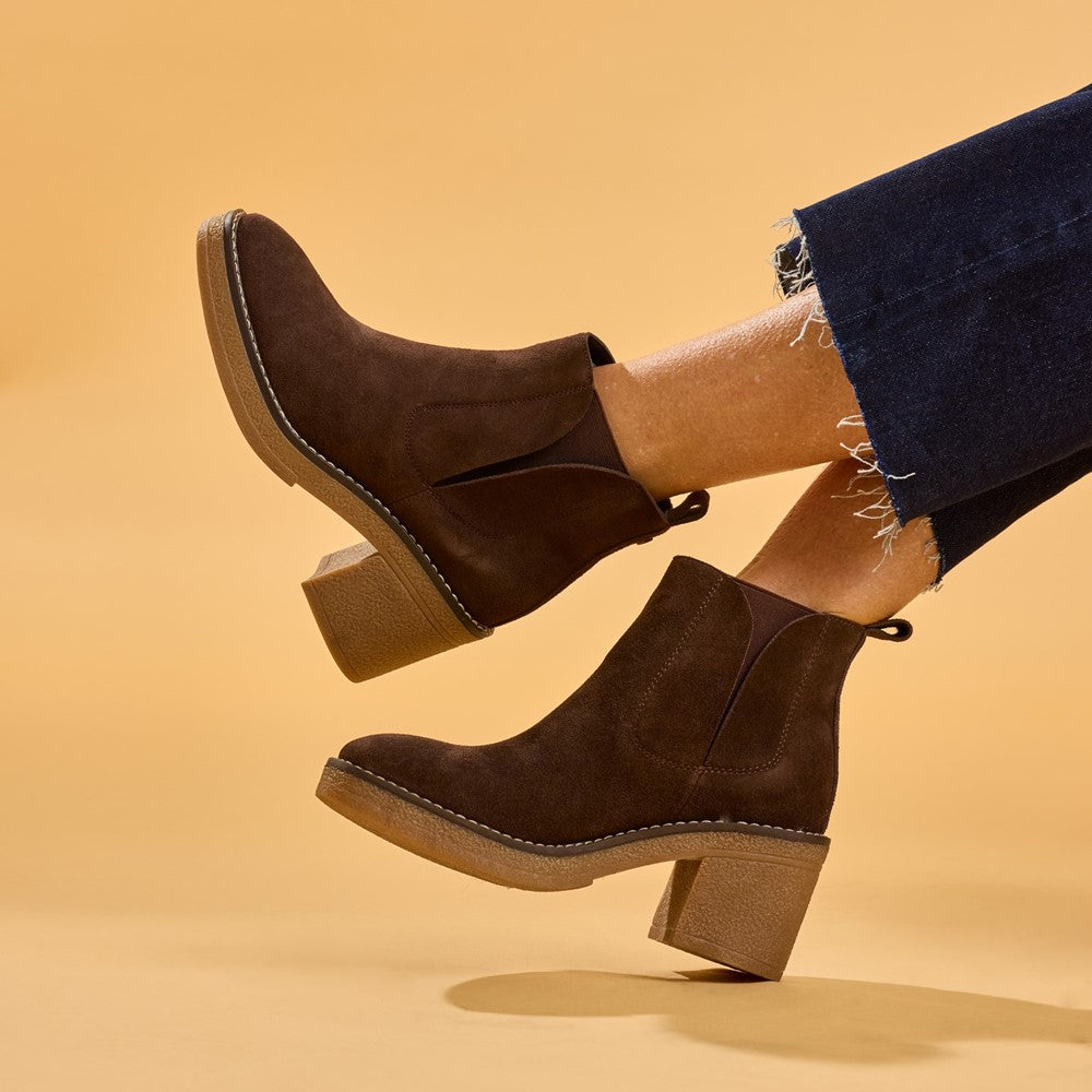 Hush Puppies Felicia Chelsea Boot Womens Chelsea Boots Chocolate