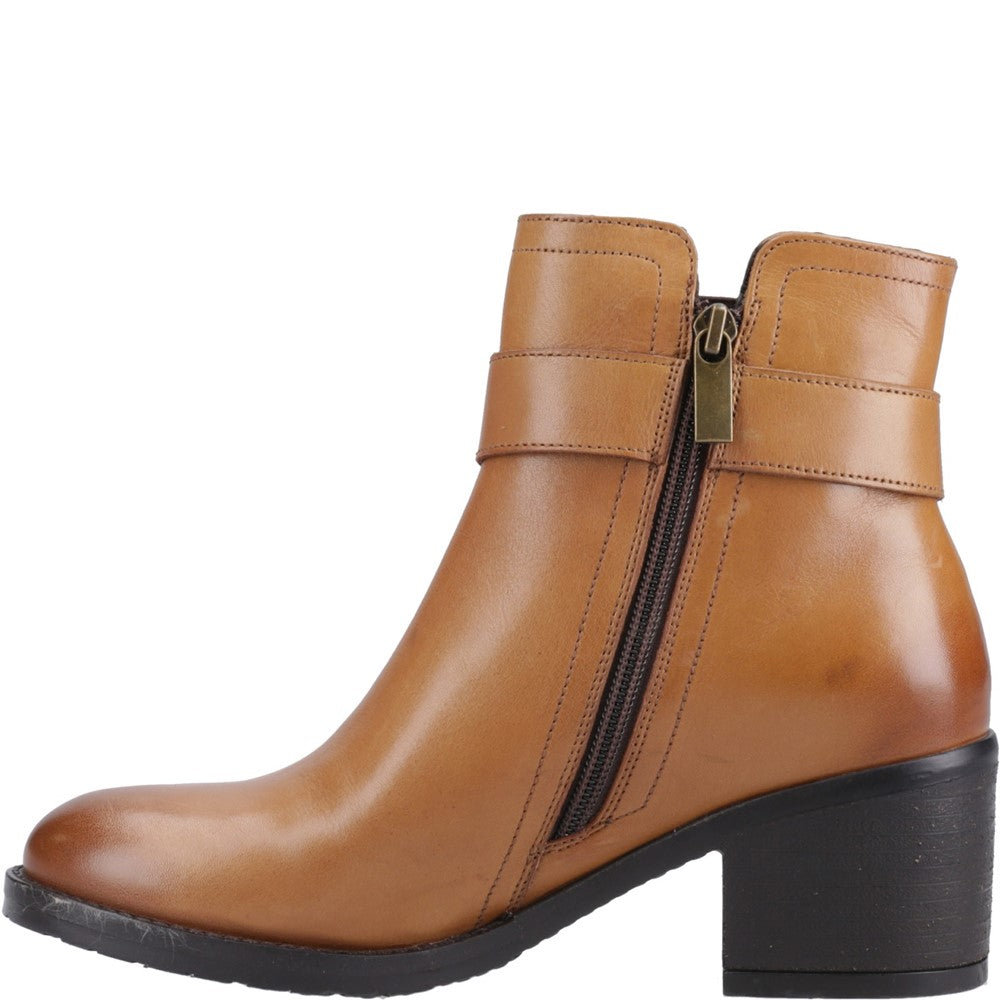 Hush Puppies Hensley Buckle Boot Womens Ankle Boots Tan