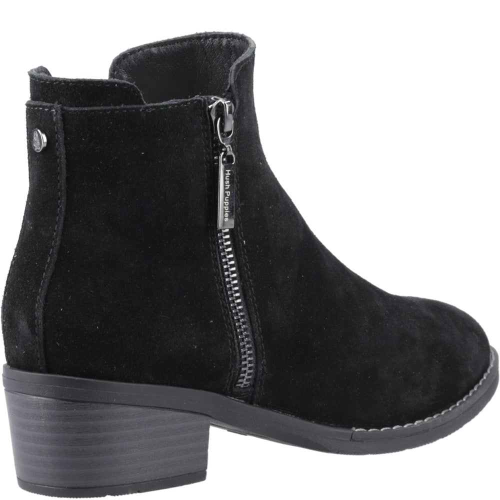 Hush Puppies Ingrid Zip Boot Womens Cowboy & Western Boots Black