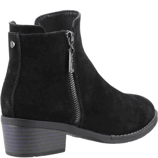 Hush Puppies Ingrid Zip Boot Womens Cowboy & Western Boots Black
