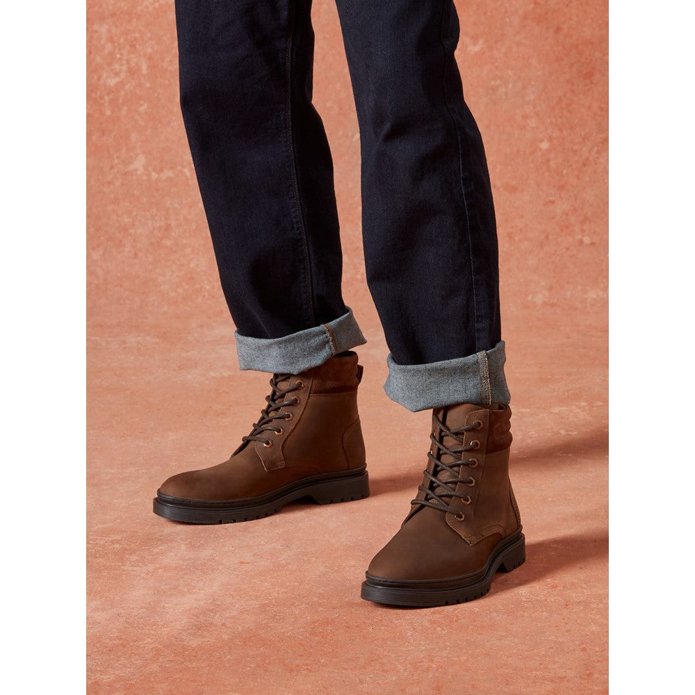 Hush Puppies Jarrod Lace Boot Mens Ankle Boots Brown