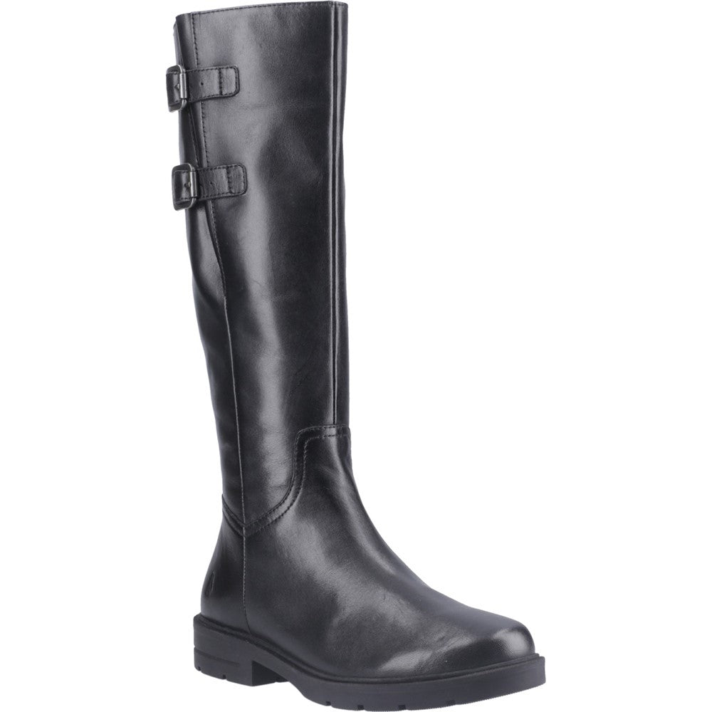 Hush Puppies TALLULAH Womens Leather Long Boots Black