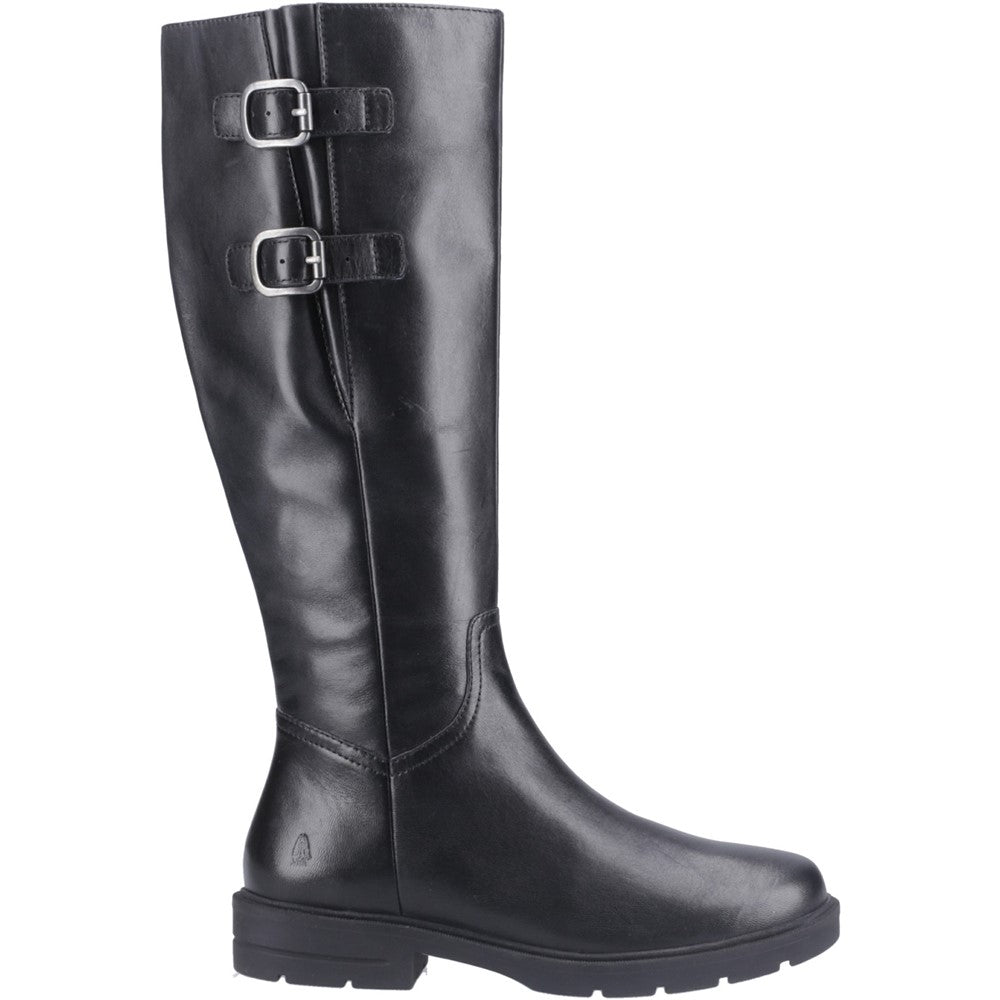 Hush Puppies TALLULAH Womens Leather Long Boots Black