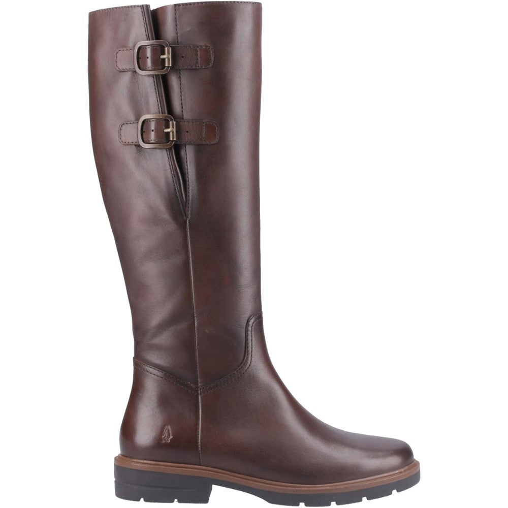 Hush Puppies TALLULAH Womens Leather Long Boots Brown