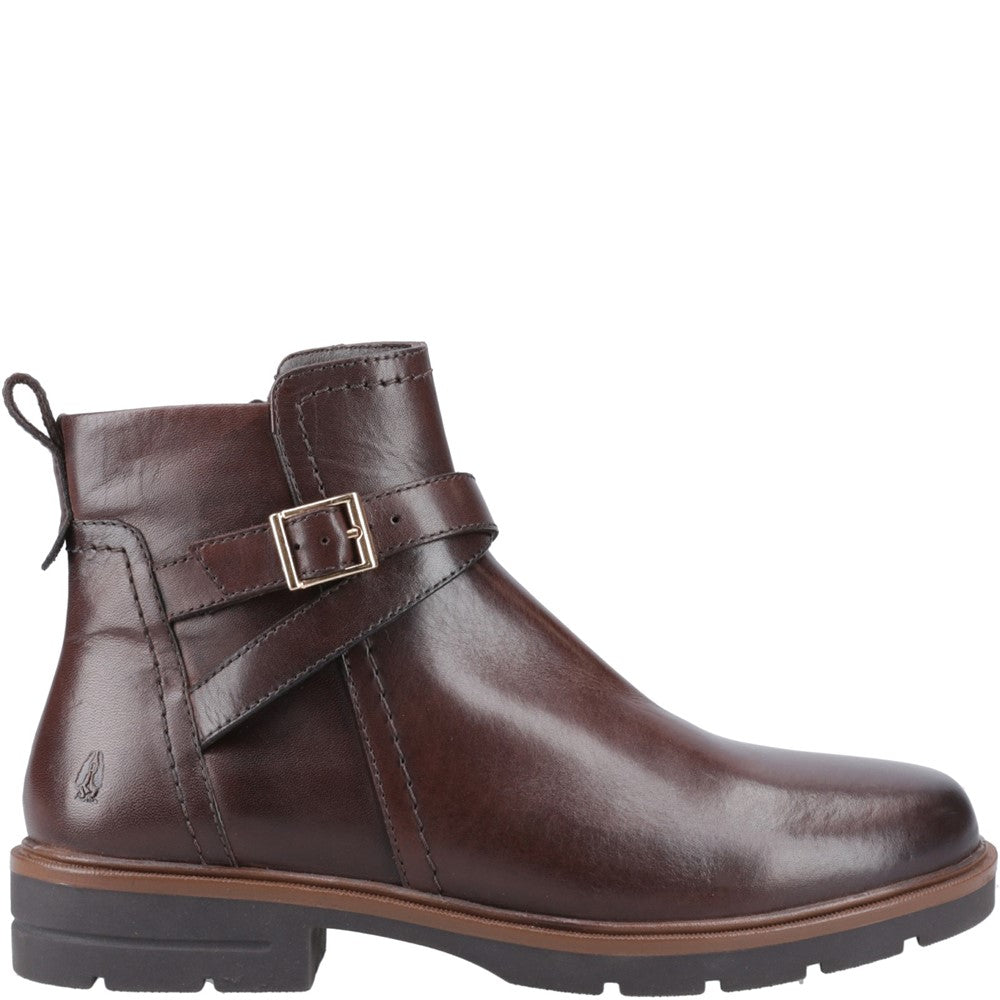 Hush Puppies Tove Buckle Boot Womens Ankle Boots Brown