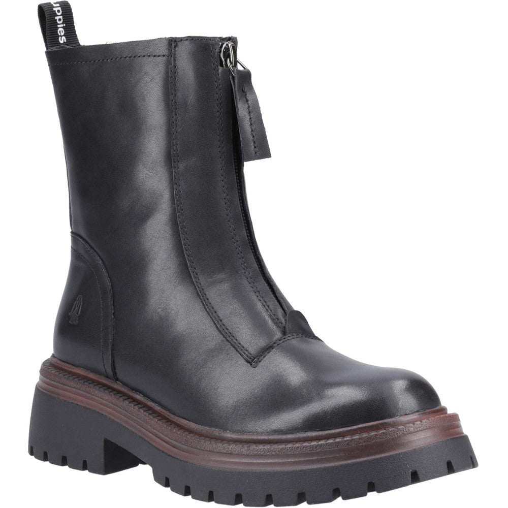 Hush Puppies Roxanna Zip Boot Womens Ankle Boots Black
