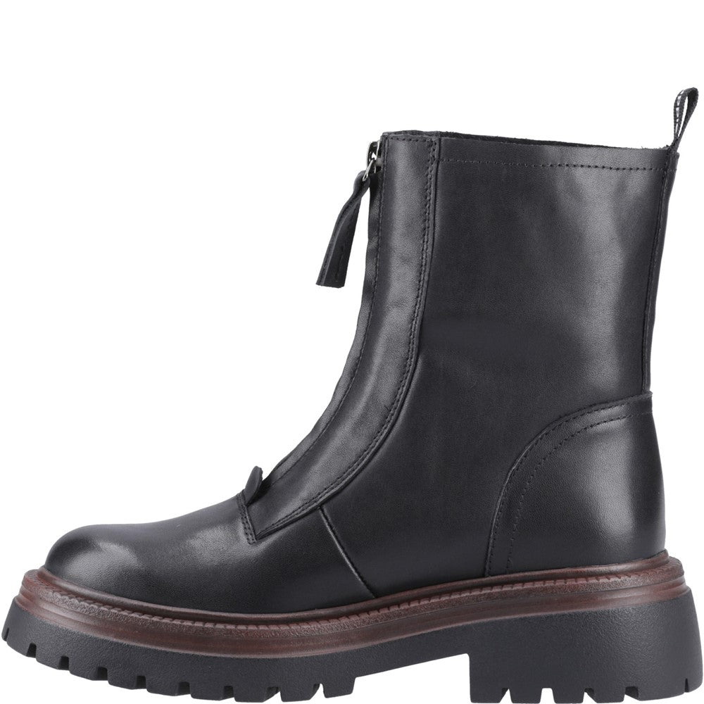 Hush Puppies Roxanna Zip Boot Womens Ankle Boots Black