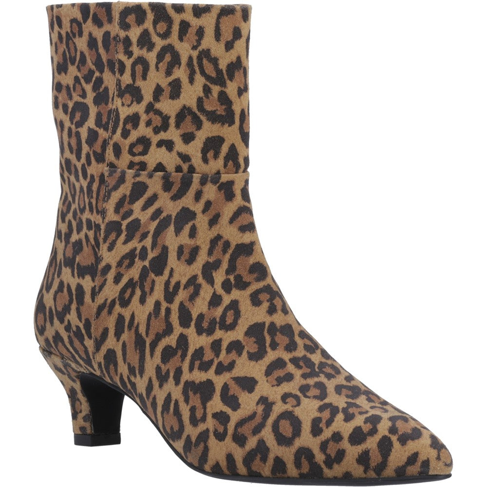 Hush Puppies Nahla kitten heel boot Womens Ankle Boots Tan