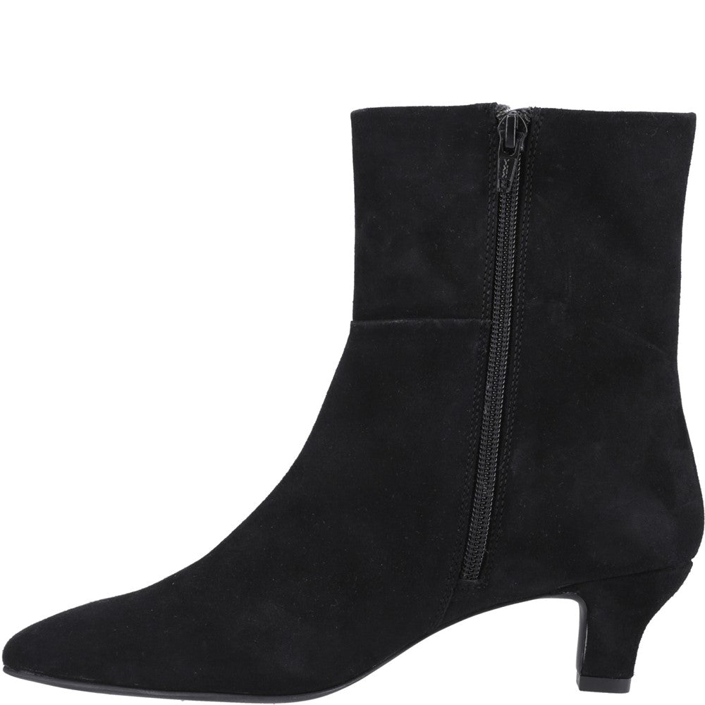 Hush Puppies Nahla kitten heel boot Womens Ankle Boots Black