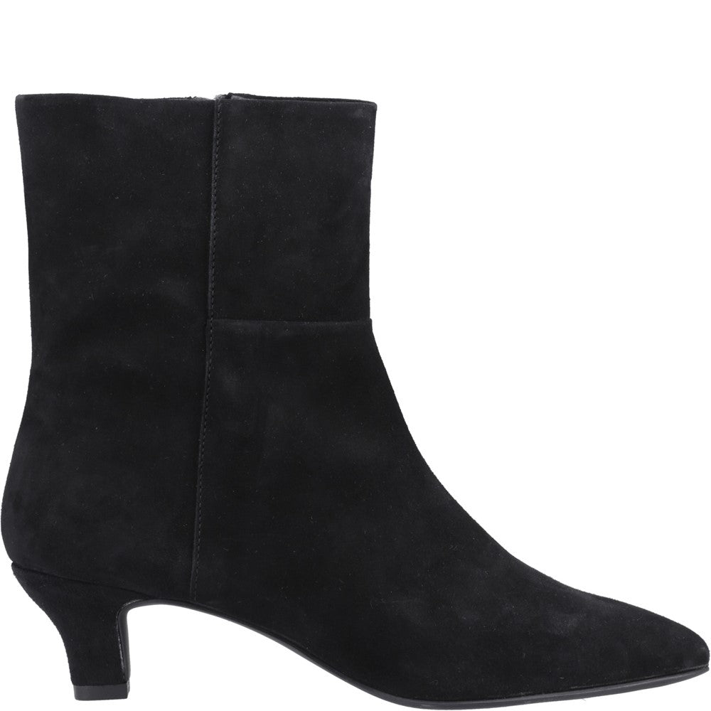 Hush Puppies Nahla kitten heel boot Womens Ankle Boots Black