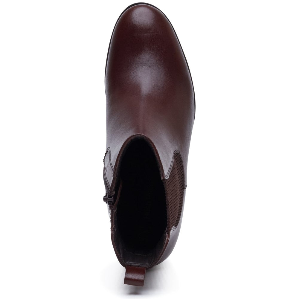 Hush Puppies Camellia Heeled Boot Womens Ankle Boots Brown