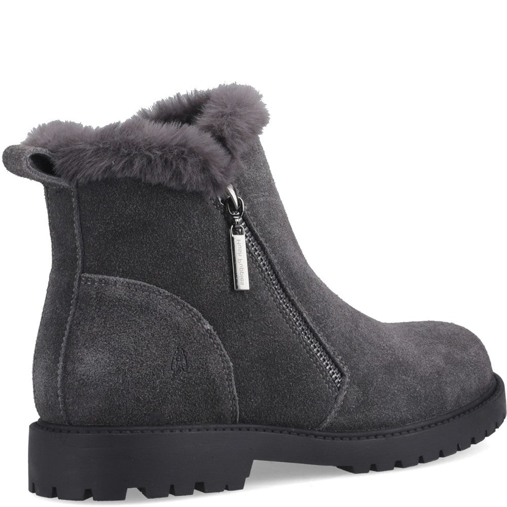 Hush Puppies Hollis Zip Boot Womens Ankle Boots Grey