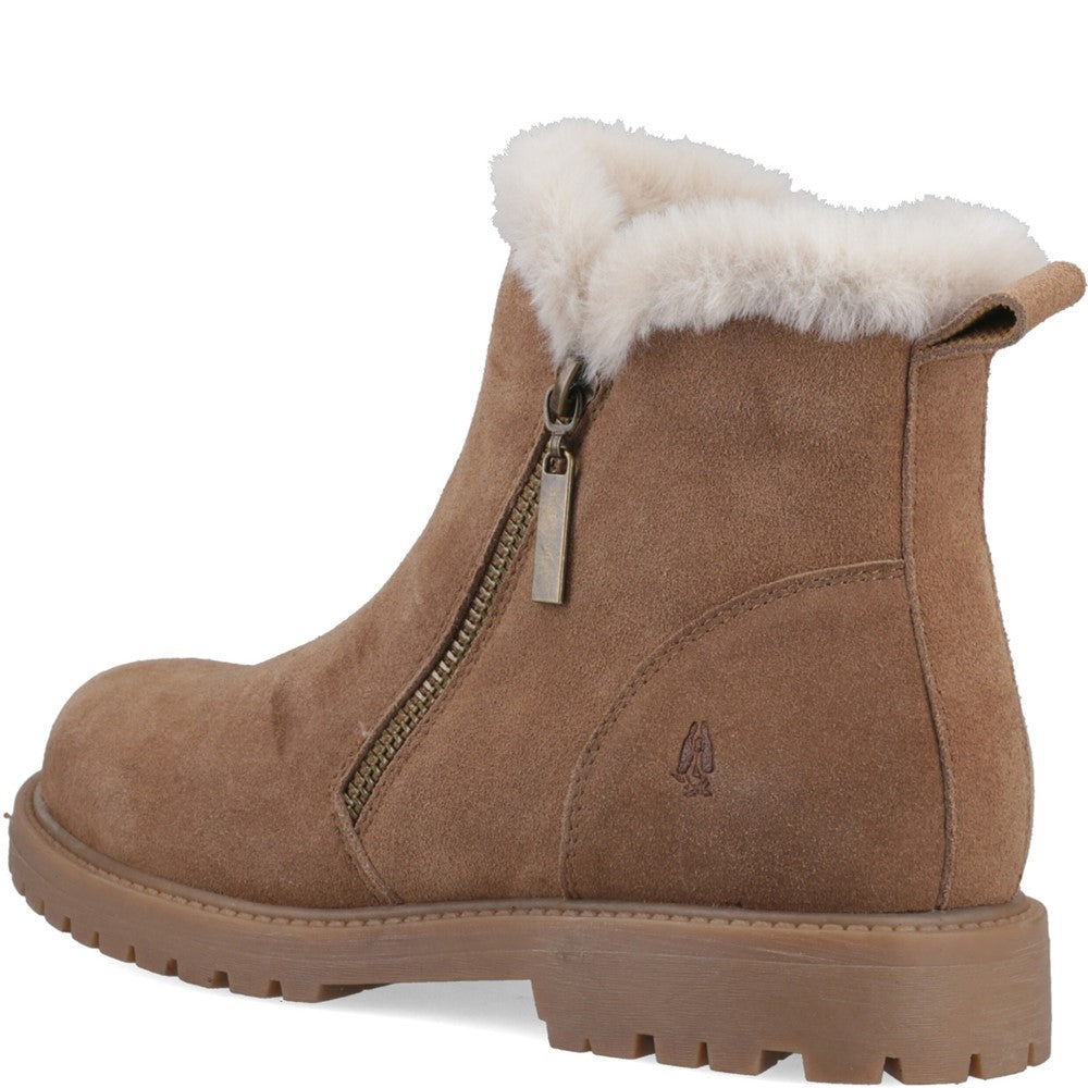 Hush Puppies Hollis Zip Boot Womens Ankle Boots Tan