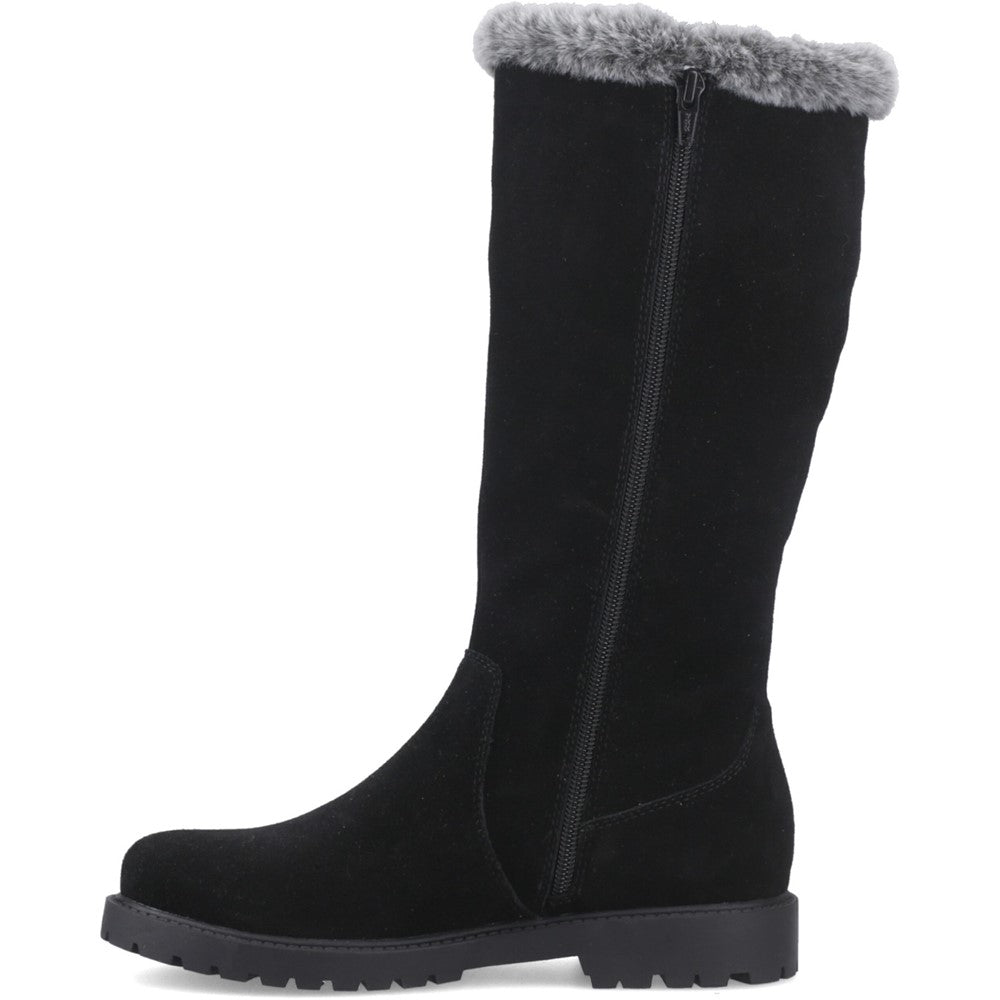 Hush Puppies Honor Long Boot Womens Tall Boots Black