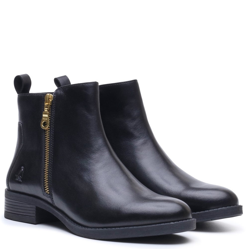 Hush Puppies Perry Zip Boot Womens Ankle Boots Black