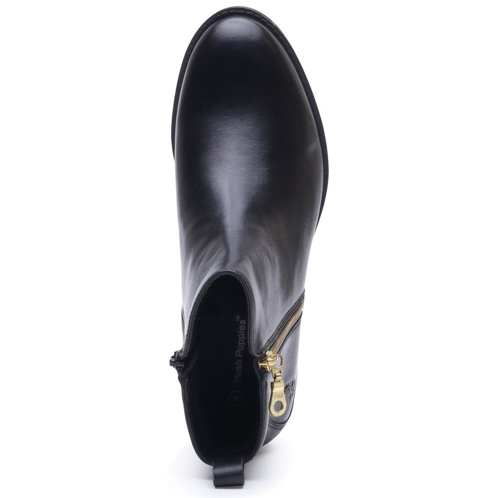Hush Puppies Perry Zip Boot Womens Ankle Boots Black