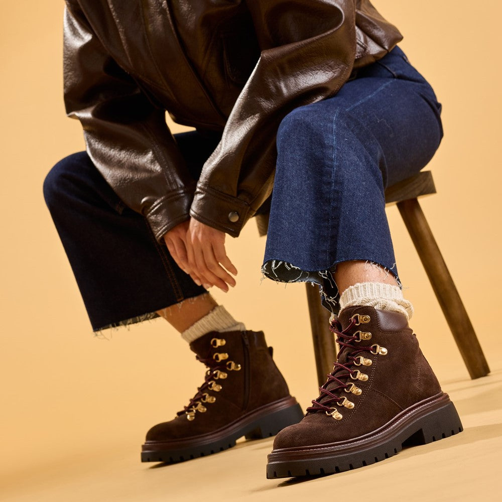 Hush Puppies Robyn Hiker Boot Womens Hiking Boots Brown