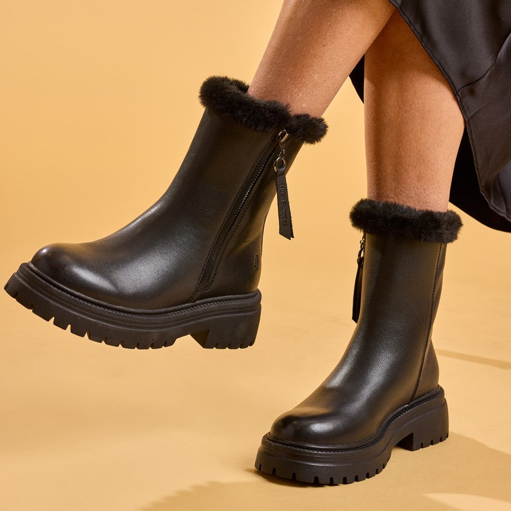 Hush Puppies Rosalind Boot Womens Mid Calf Boots Black