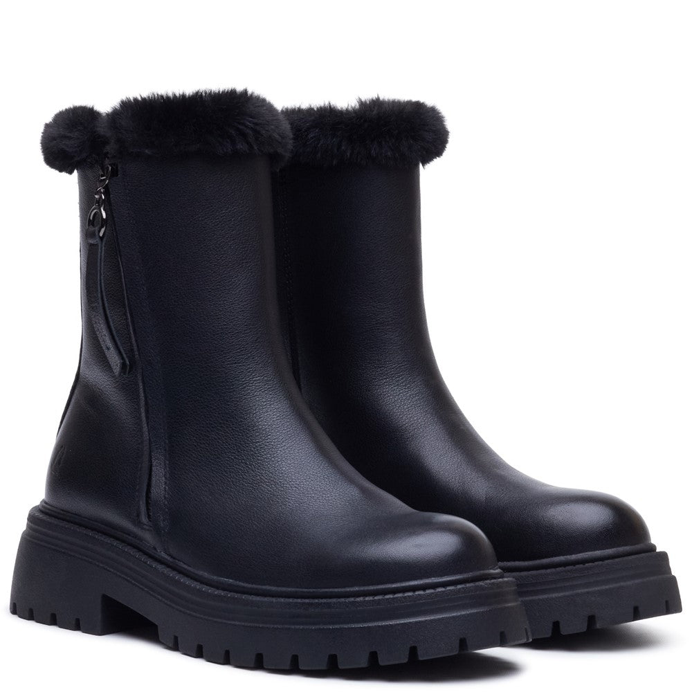 Hush Puppies Rosalind Boot Womens Mid Calf Boots Black