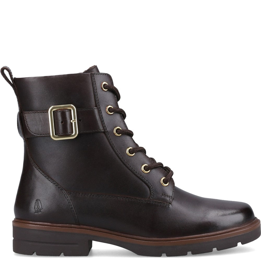 Hush Puppies Teagan Biker Boot Womens Biker Boots Brown