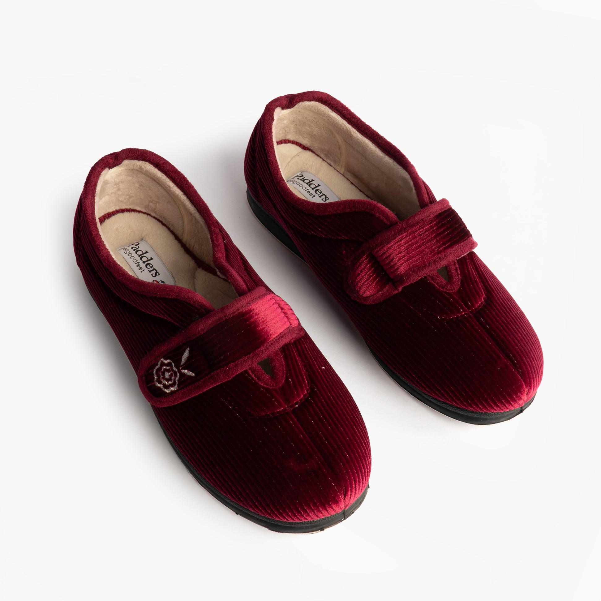 Padders CAMILLA Womens Full Slippers Red