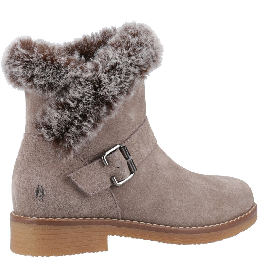 Hush Puppies Hannah Wide Fit Boot Womens Ankle Boots Taupe