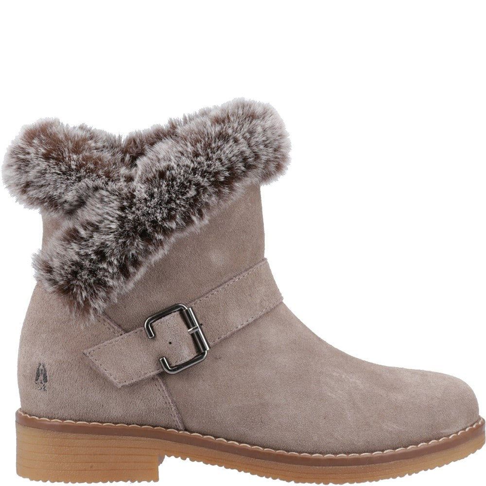 Hush Puppies Hannah Wide Fit Boot Womens Ankle Boots Taupe