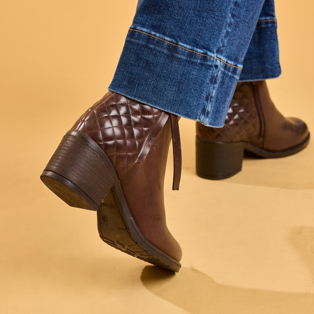 Hush Puppies Halia Ankle Boot Womens Ankle Boots Brown