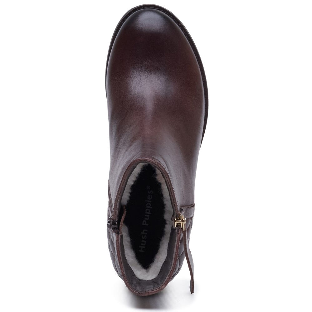 Hush Puppies Halia Ankle Boot Womens Ankle Boots Brown