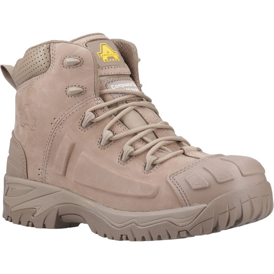 Amblers Safety AS36C Mens Waterproof Composite Toe Safety Boots Stone