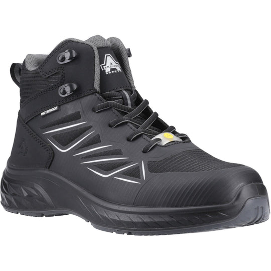 Amblers Safety AS710C Trail Unisex Composite Toe Safety Hiker Boots Black